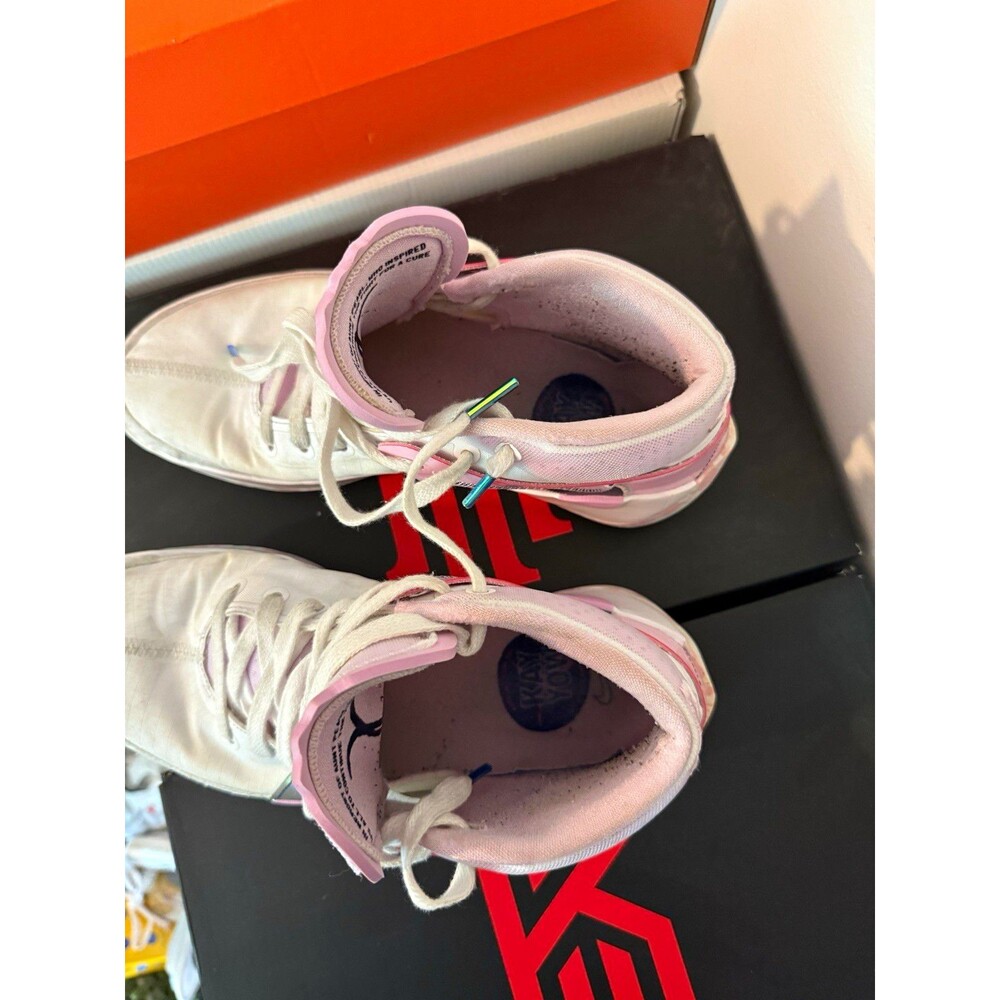 Nike KD 13 Kay Yow Mid Top White/Pink Men’s 8.5 DJ3597-100